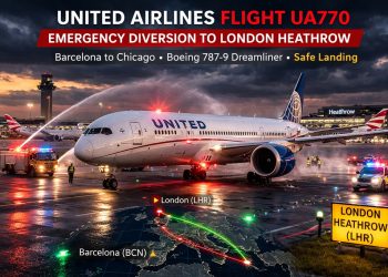 United Airlines Flight UA770 Declares Emergency, Diverts to London