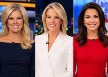 Three Smiling Fox News Anchors Triptych